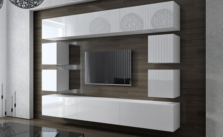 Современные недорогие подвесные шкафчики в комнату по каталогу mebeldorff.com.ua